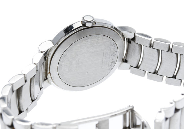 コーチ 腕時計 W516 クオーツ シルバー文字盤 ステンレススチール メンズ COACH 【中古】