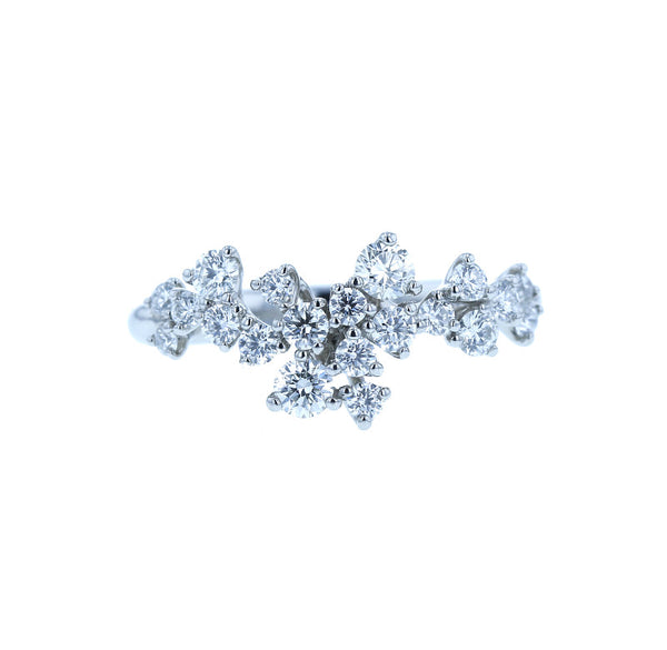 Pt900 プラチナ ダイヤ0.88ct リング 指輪 レディース 13号 中古
