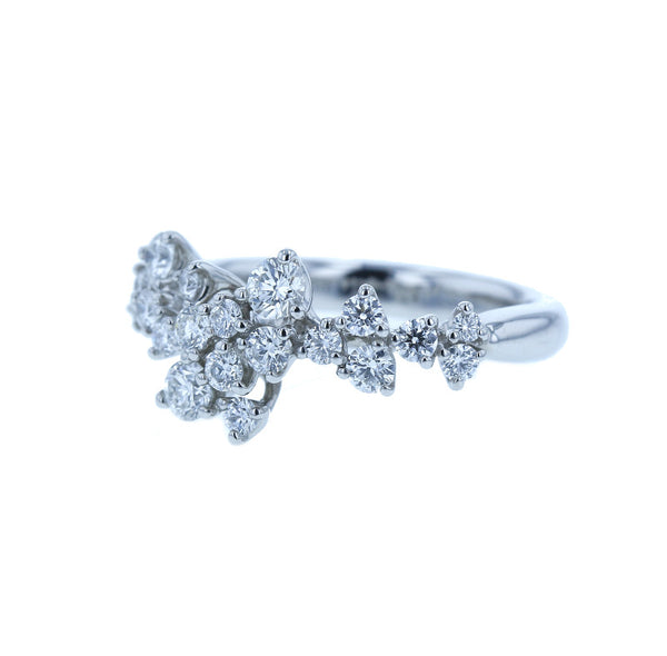 Pt900 プラチナ ダイヤ0.88ct リング 指輪 レディース 13号 中古