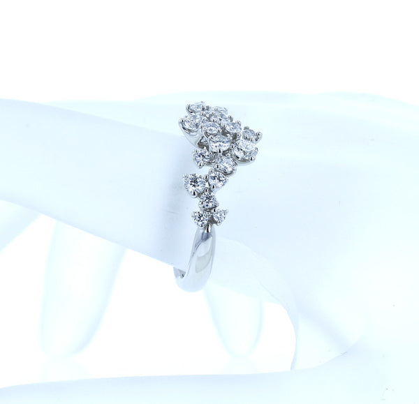 Pt900 プラチナ ダイヤ0.88ct リング 指輪 レディース 13号 中古