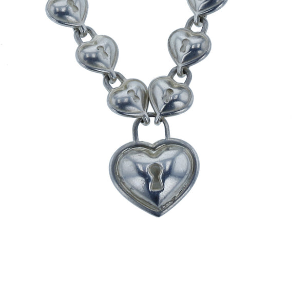ティファニー シルバー925 ハートロック ネックレス レディース TIFFANY&Co. 中古