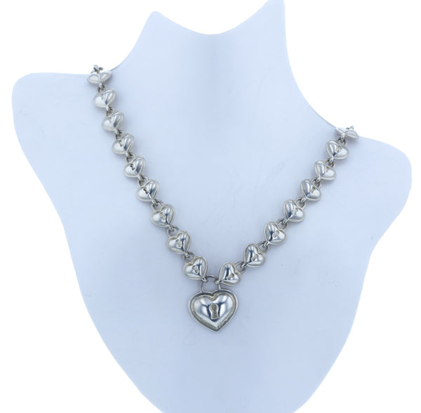 ティファニー シルバー925 ハートロック ネックレス レディース TIFFANY&Co. 中古