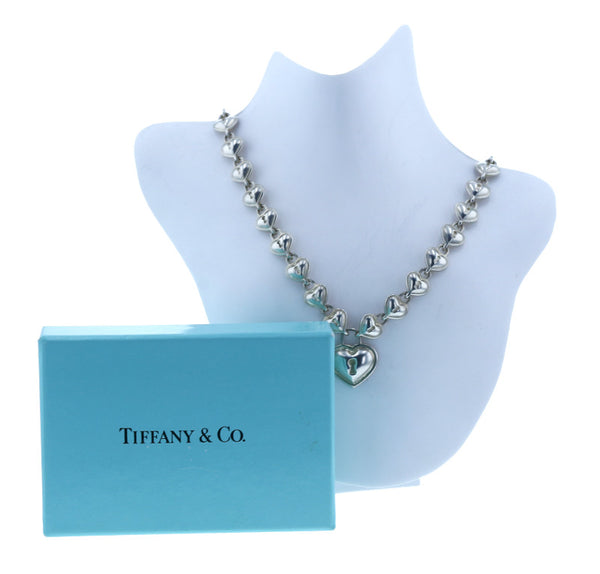 ティファニー シルバー925 ハートロック ネックレス レディース TIFFANY&Co. 中古