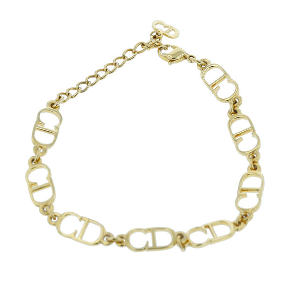 クリスチャンディオール メッキ ロゴ ブレスレット レディース Christian Dior 中古