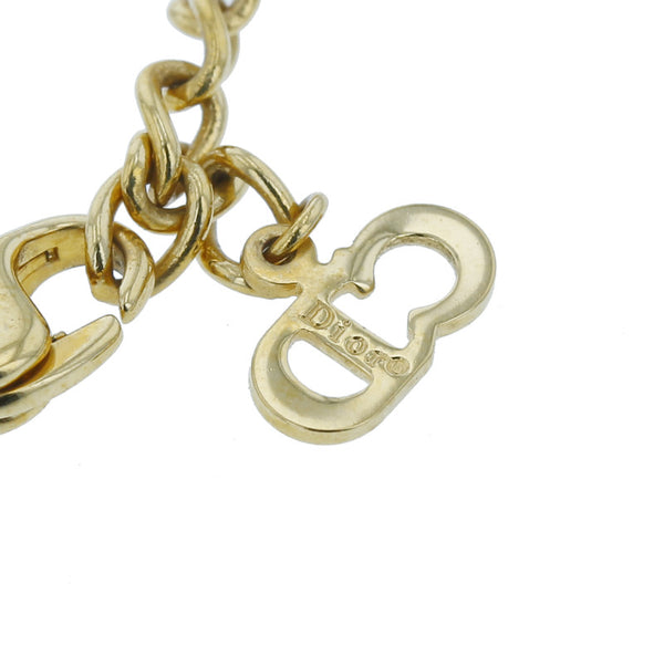 クリスチャンディオール メッキ ロゴ ブレスレット レディース Christian Dior 中古