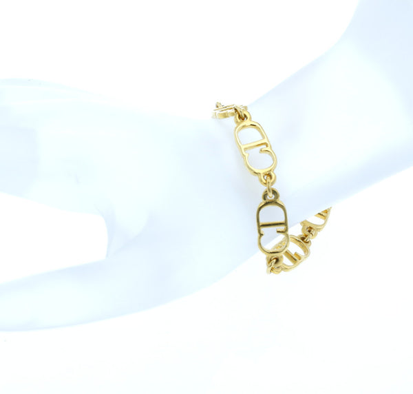 クリスチャンディオール メッキ ロゴ ブレスレット レディース Christian Dior 中古