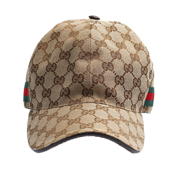 グッチ シェリーライン GGキャンパス 200035・539517 キャンバス キャップ ユニセックス GUCCI 中古