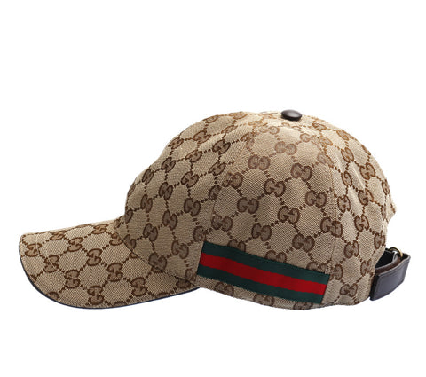 グッチ シェリーライン GGキャンパス 200035・539517 キャンバス キャップ ユニセックス GUCCI 中古