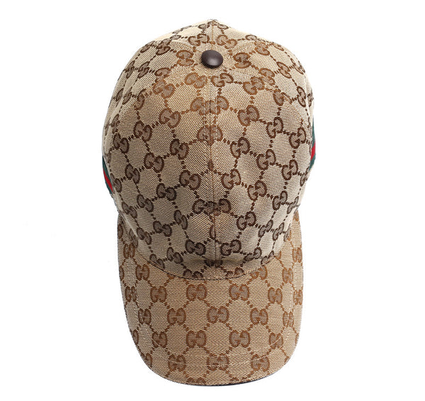 グッチ シェリーライン GGキャンパス 200035・539517 キャンバス キャップ ユニセックス GUCCI 中古