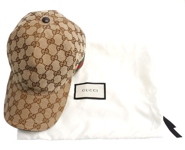 グッチ シェリーライン GGキャンパス 200035・539517 キャンバス キャップ ユニセックス GUCCI 中古