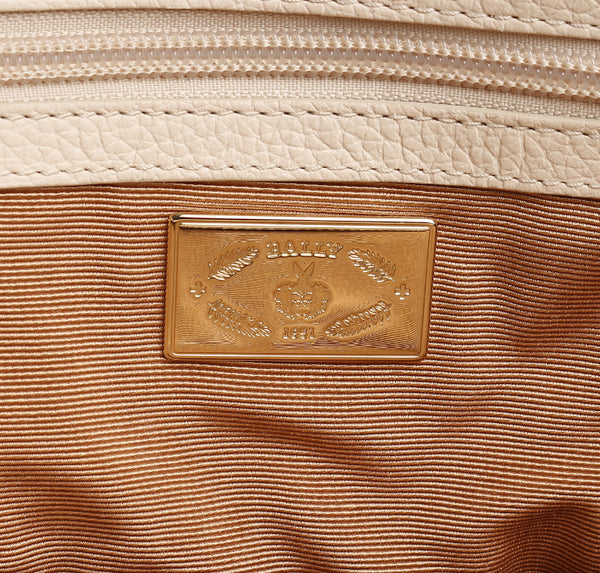 バリー アイボリー レザー ハンドバッグ レディース BALLY 中古