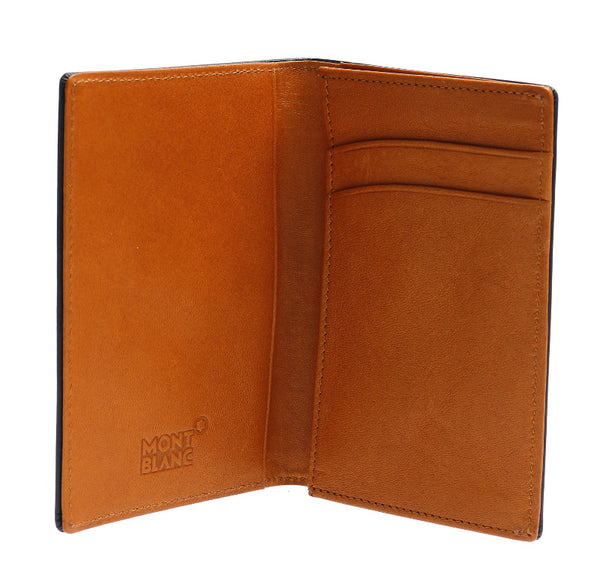 モンブラン ネイビー 紺 レザー カードケース メンズ MONTBLANC 中古