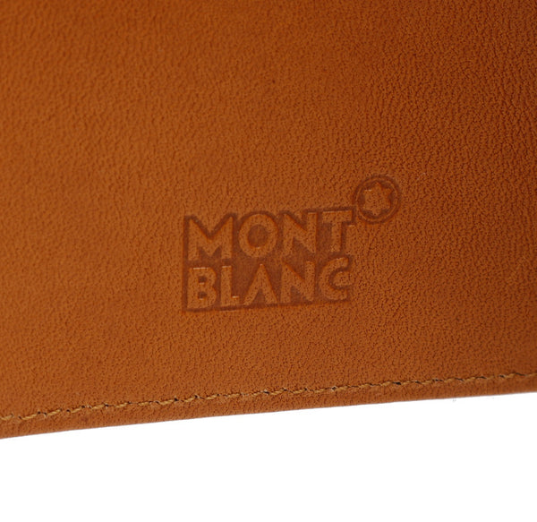 モンブラン ネイビー 紺 レザー カードケース メンズ MONTBLANC 中古