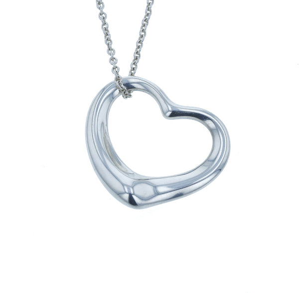 ティファニー シルバー シルバー925 ペレッティ オープンハート ネックレス レディース TIFFANY&Co. 中古