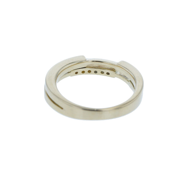 スタージュエリー K18 ゴールド ダイヤ0.06ct ピンキー リング 指輪 レディース STAR JEWELRY 3号 【中古】