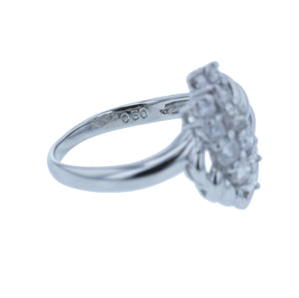 Pt900 プラチナ ダイヤ0.50ct リング 指輪 レディース 9号 中古
