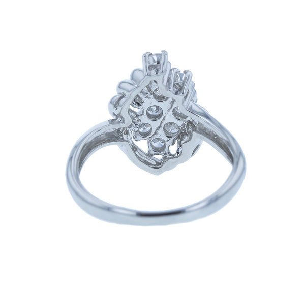 Pt900 プラチナ ダイヤ0.50ct リング 指輪 レディース 9号 中古