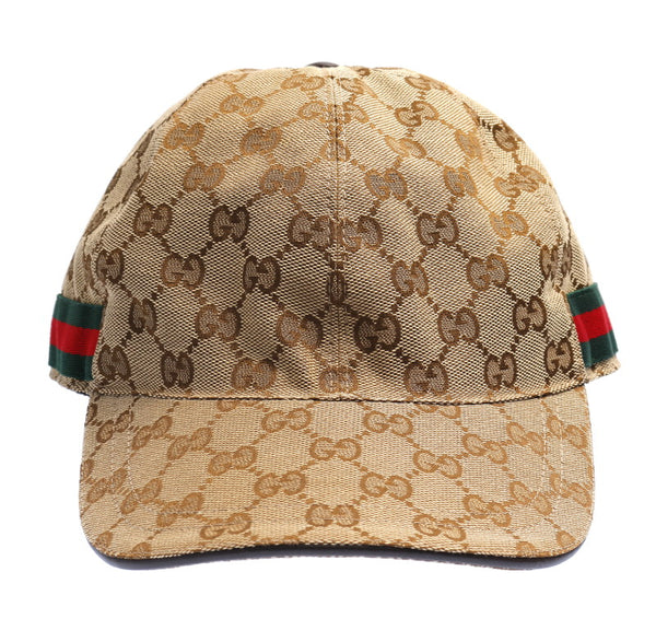 グッチ シェリーライン GGキャンパス 200035・204891 キャンバス キャップ ユニセックス GUCCI 中古
