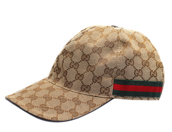 グッチ シェリーライン GGキャンパス 200035・204891 キャンバス キャップ ユニセックス GUCCI 中古