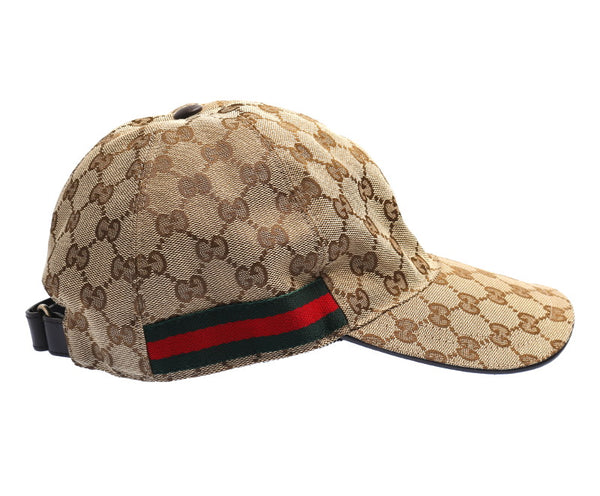 グッチ シェリーライン GGキャンパス 200035・204891 キャンバス キャップ ユニセックス GUCCI 中古