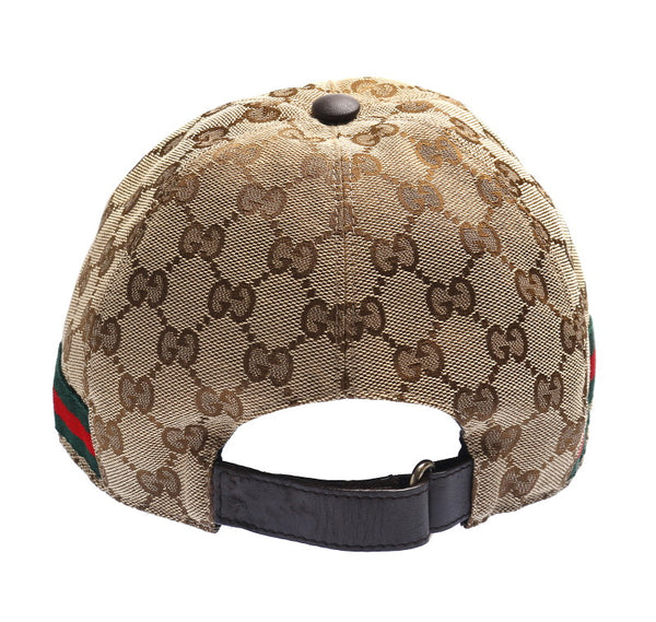 グッチ シェリーライン GGキャンパス 200035・204891 キャンバス キャップ ユニセックス GUCCI 中古