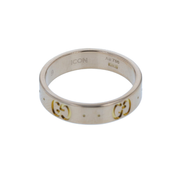 グッチ ピンクゴルード K18PG ピンクゴールド アイコン GG リング 指輪 レディース GUCCI 9号 中古