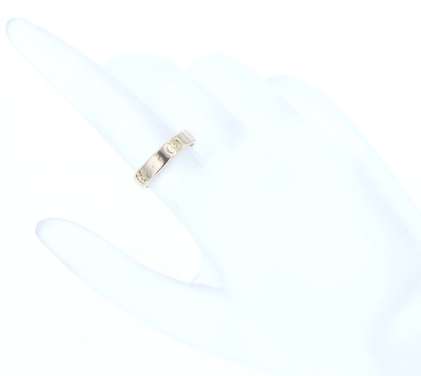 グッチ ピンクゴルード K18PG ピンクゴールド アイコン GG リング 指輪 レディース GUCCI 9号 中古