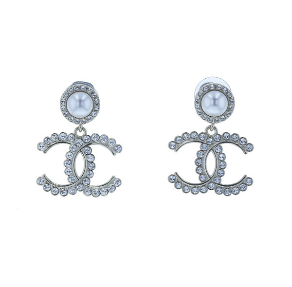 シャネル メタル ココマーク　パール ピアス レディース CHANEL B20 B刻印 中古
