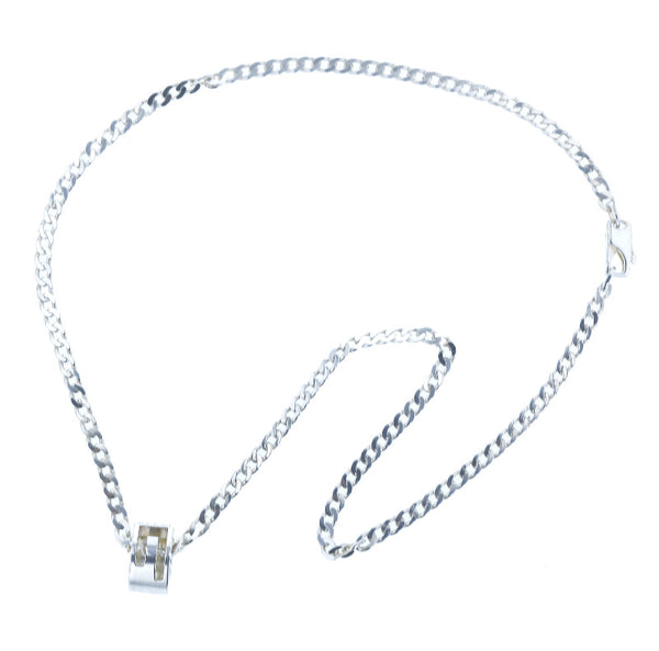 グッチ SV925 シルバー Gリング ネックレス レディース GUCCI 中古