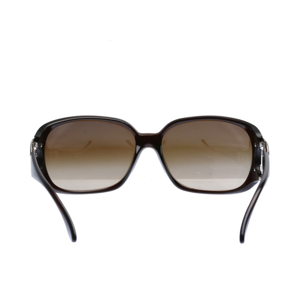 シャネル ココマーク ６４口16 ブラウン プラスチック サングラス レディース CHANEL 中古