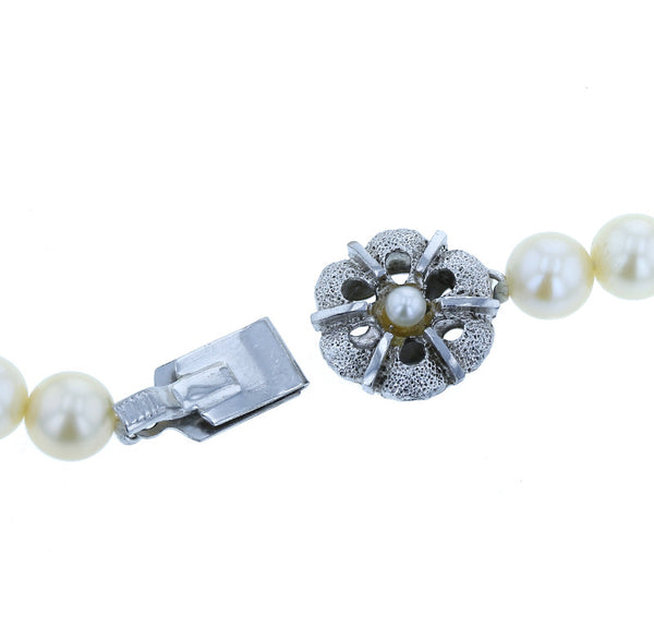 メタル アコヤパール7mm～7.5mm ネックレス レディース 中古