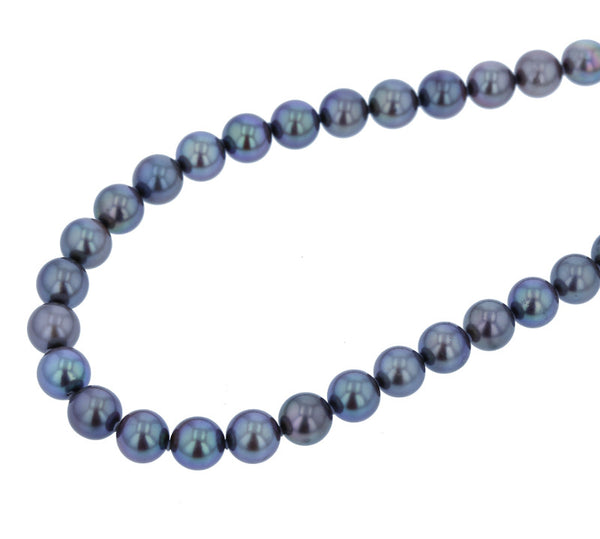 メッキ アコヤパール7mm～7.5mm ネックレス レディース 中古