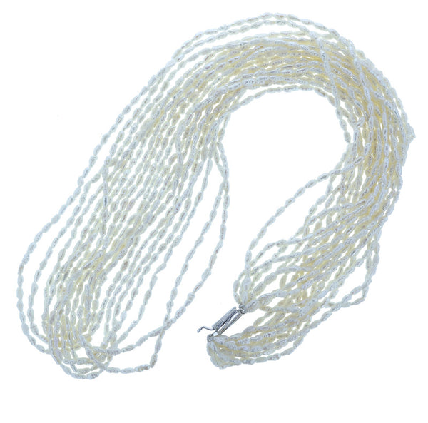 メタル ケシパール 10連 ネックレス レディース 【中古】