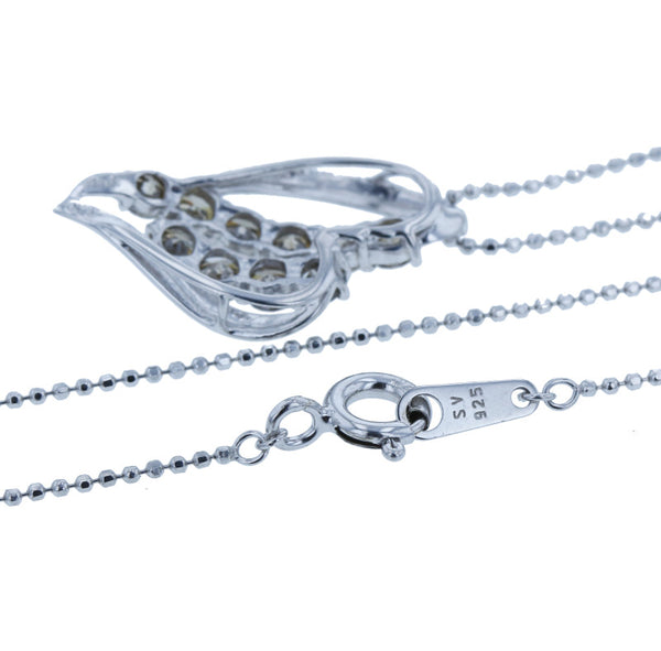SV925 シルバー ダイヤ1.0ct ネックレス レディース 中古