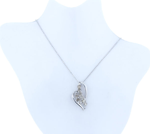 SV925 シルバー ダイヤ1.0ct ネックレス レディース 中古
