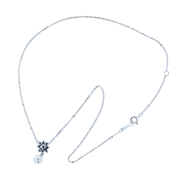 タサキ SV925 シルバー パール6mm ネックレス レディース TASAKI 中古