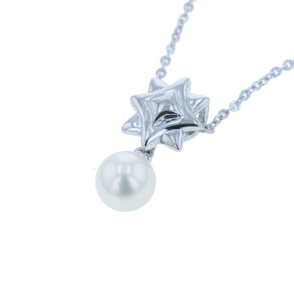 タサキ SV925 シルバー パール6mm ネックレス レディース TASAKI 中古