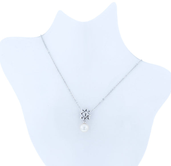 タサキ SV925 シルバー パール6mm ネックレス レディース TASAKI 中古