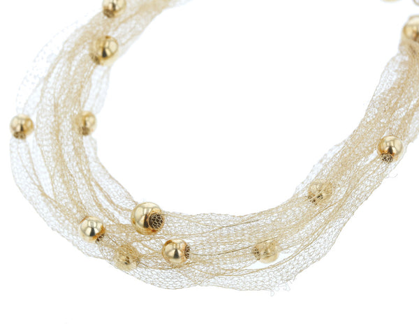 ウノアエレ K18YG イエローゴールド 6連 ブレスレット レディース UNOAERRE 中古