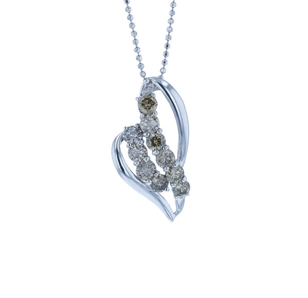 SV925 シルバー ダイヤ1.0ct ネックレス レディース 中古