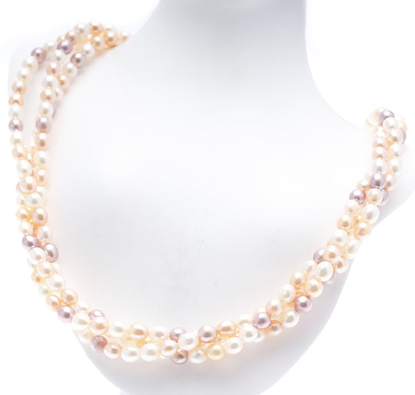 タサキ メタル 淡水パール4.8mm ネックレス レディース TASAKI 中古