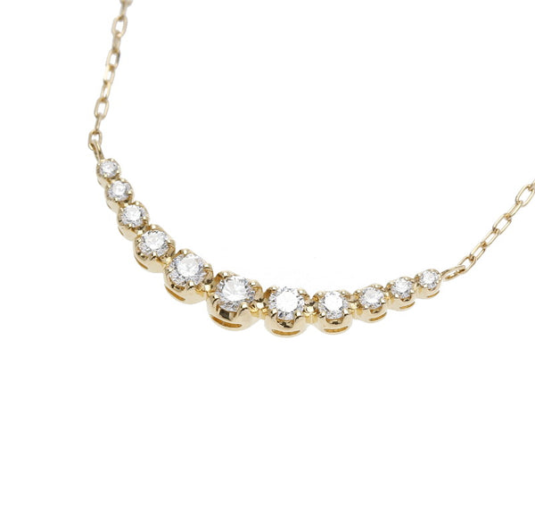 K18イエローゴールド ダイヤモンド ダイヤ0.30ct ネックレス  中古