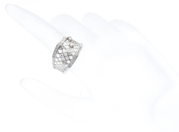 Pt900 プラチナ ダイヤ0.1ct リング 指輪 レディース 20.5号 【中古】