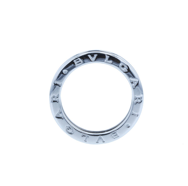 ブルガリ シルバー K18WG ホワイトゴールド B-ZERO1 ビーゼロワン リング 指輪 ユニセックス BVLGARI 14号 中古