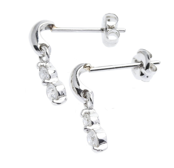 Pt900プラチナ ダイヤモンド ピアス 中古