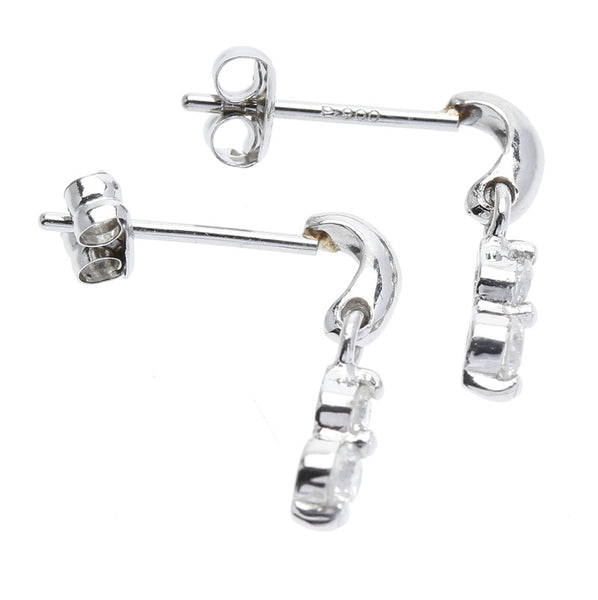 Pt900プラチナ ダイヤモンド ピアス 中古