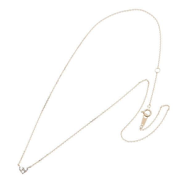 ヴァンドーム K18YG イエローゴールド ダイヤ0.1ct ネックレス レディース VANDOME 中古