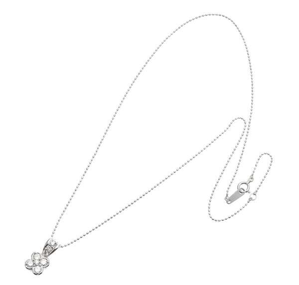 Pt900 プラチナ Pt850 プラチナ ダイヤ0.5ct ネックレス レディース 中古
