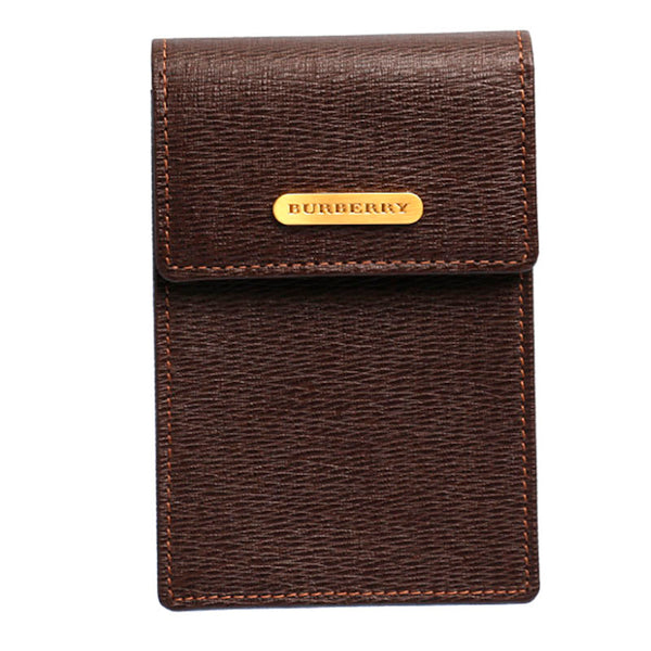 バーバリー ブラウン レザー シガレットケース レディース BURBERRY 中古