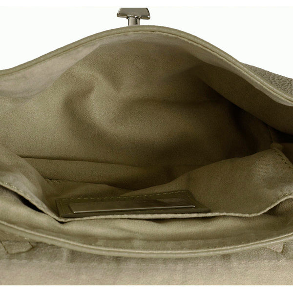 ザネラート ポスティーナ ライトグレー レザー ハンドバッグ ショルダーバッグ2way レディース ZANELLATO 【中古】